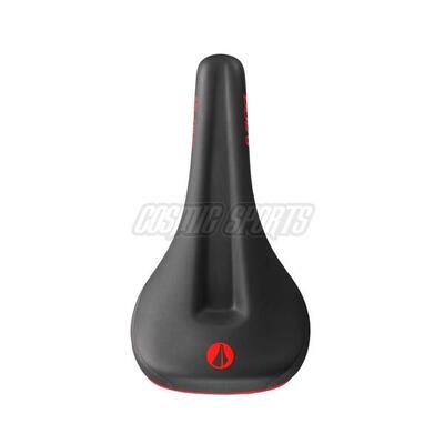 Mtb-zadel bel-air 3.0 max. lux-alloy. 7x7mm. zwart/rood