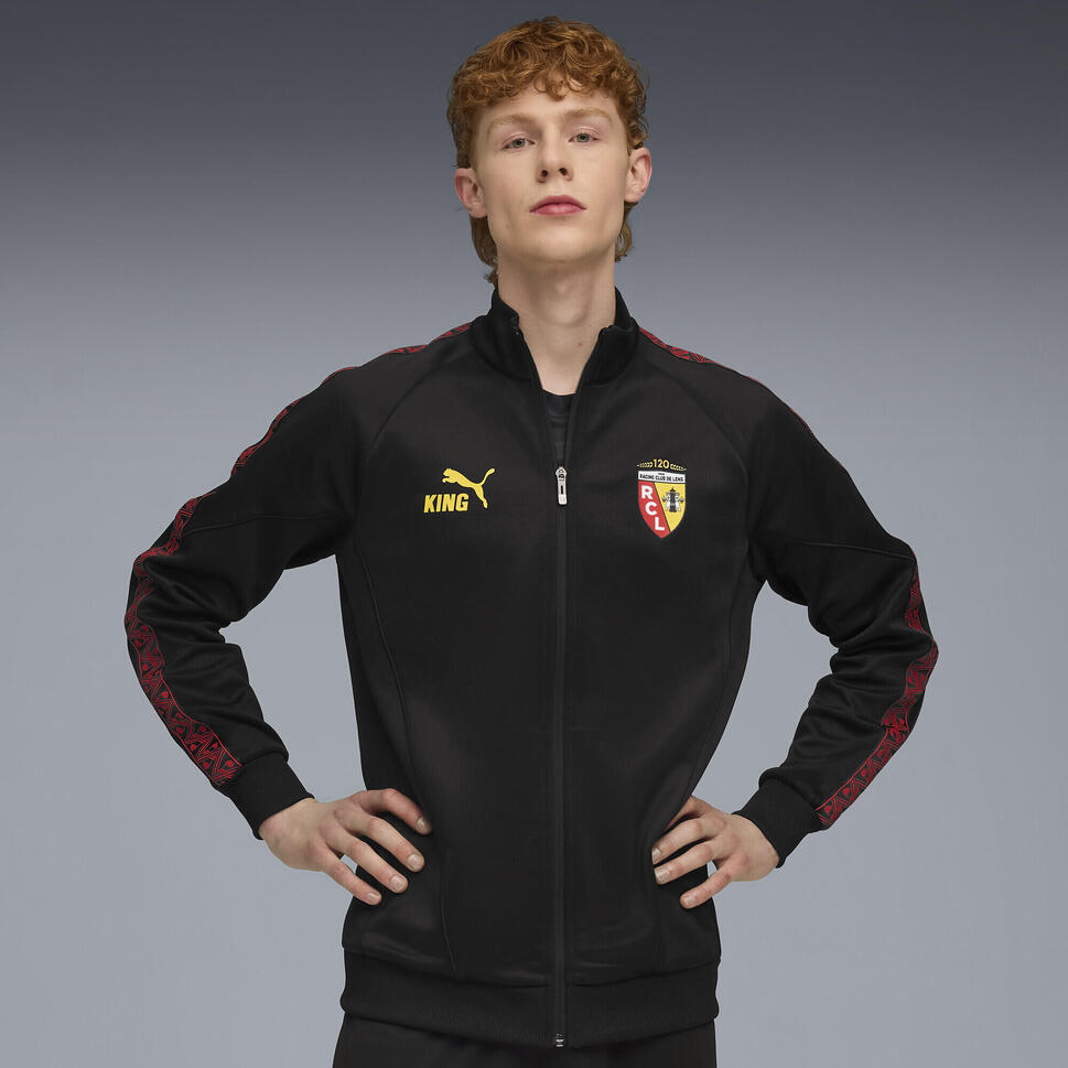 Męska kurtka RC Lens KING Anthem PUMA Black Pelé Yellow