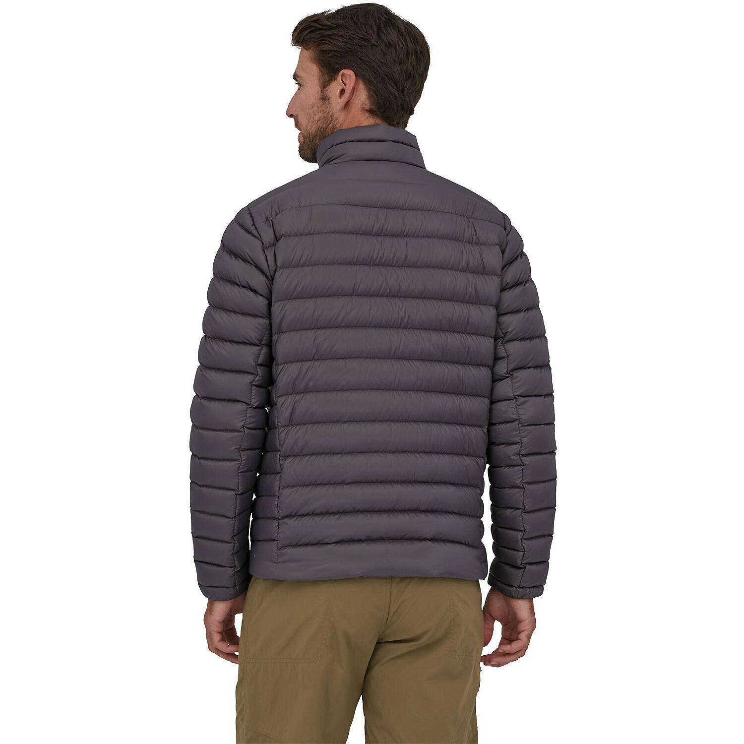 Doudoune Hommes Patagonia Down gris 3/4
