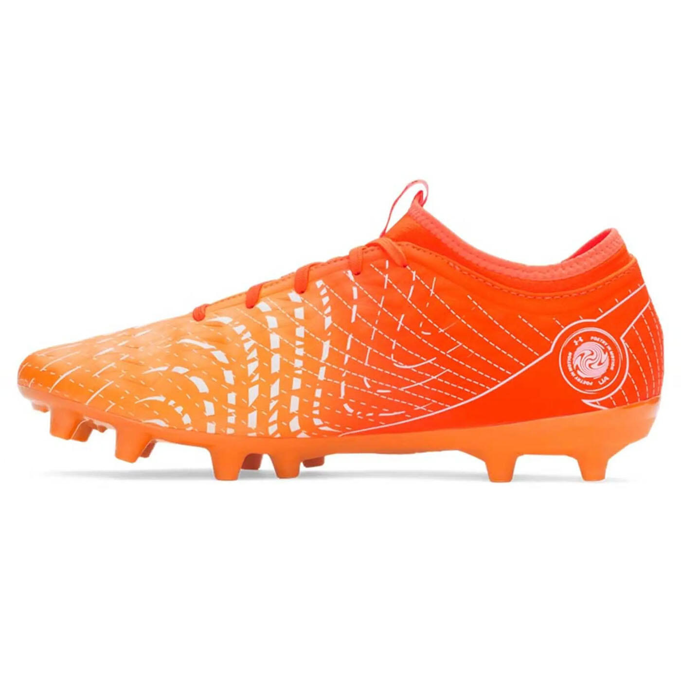Crampons UA Magnetico Select 5 FG Under Armour Orange 3/5