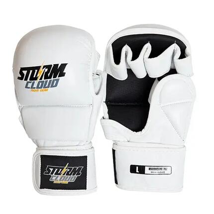 Rękawice MMA StormCloud Hurricane 2 Sparingowe Białe 7oz XXL