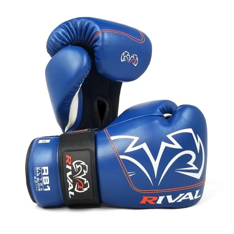 rękawice bokserskie przyrządowe Rival RB1 ULTRA 2 Niebieskie XL 1/2