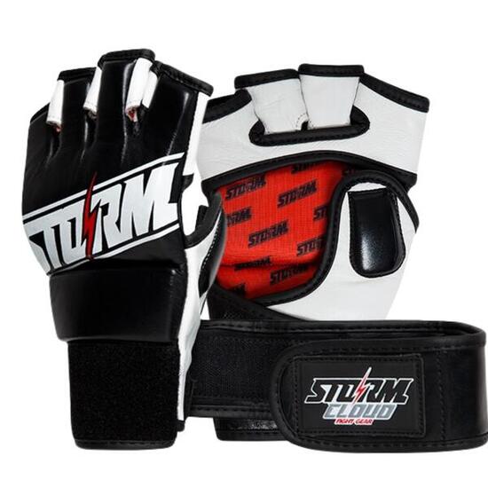 Rękawice MMA StormCloud Tempest Czarne/Czerwone 4oz L