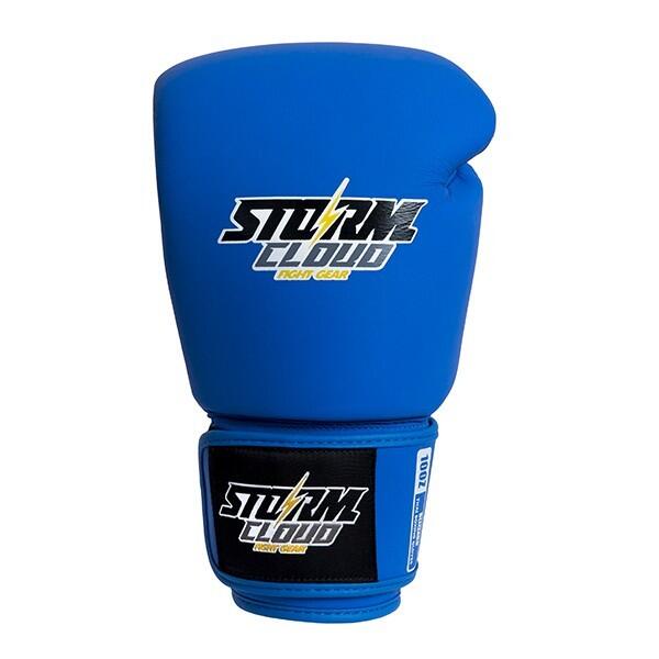 Rękawice Muay Thai ze skóry naturalnej StormCloud Blizzard Classic Niebiesk 3/7