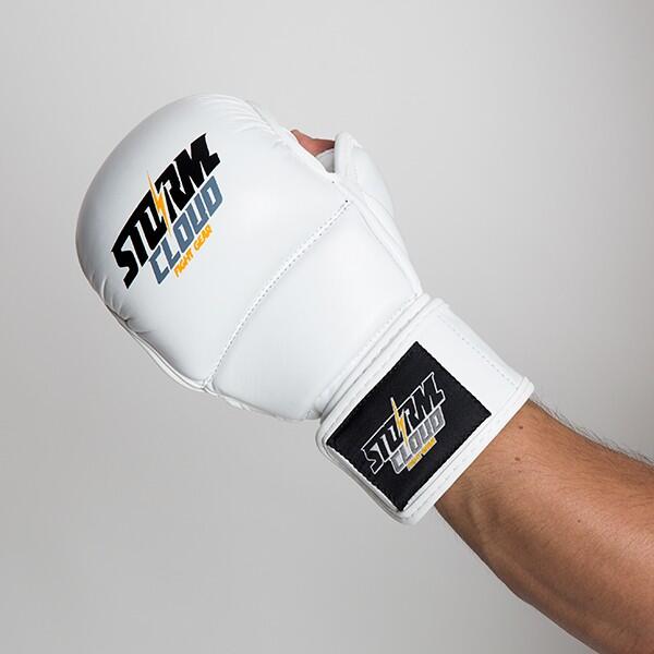 Rękawice MMA StormCloud Hurricane 2 Sparingowe Białe 7oz XL 6/7