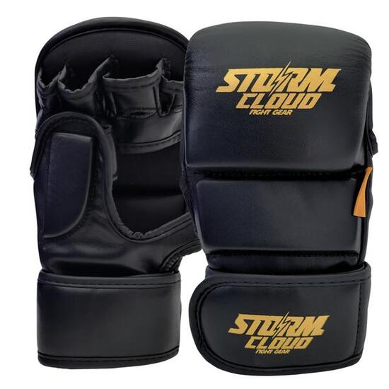 Rękawice MMA StormCloud Sparingowe 7oz Rookie Czarne/Złote S