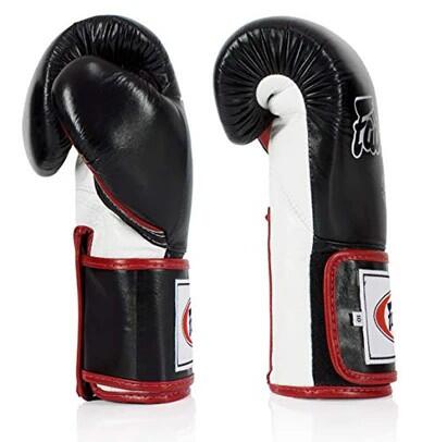 Rękawice Bokserskie ze skóry naturalnej Fairtex BGV5 Czarne 12oz 5/5
