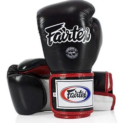 Fairtex Genuine Leather Boxing Gloves BGV5 Black 12oz