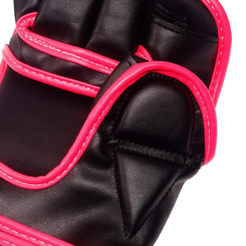 Rękawice MMA dla dzieci StormCloud Lynx Czarno-Różowe 7oz Junior L 7/7