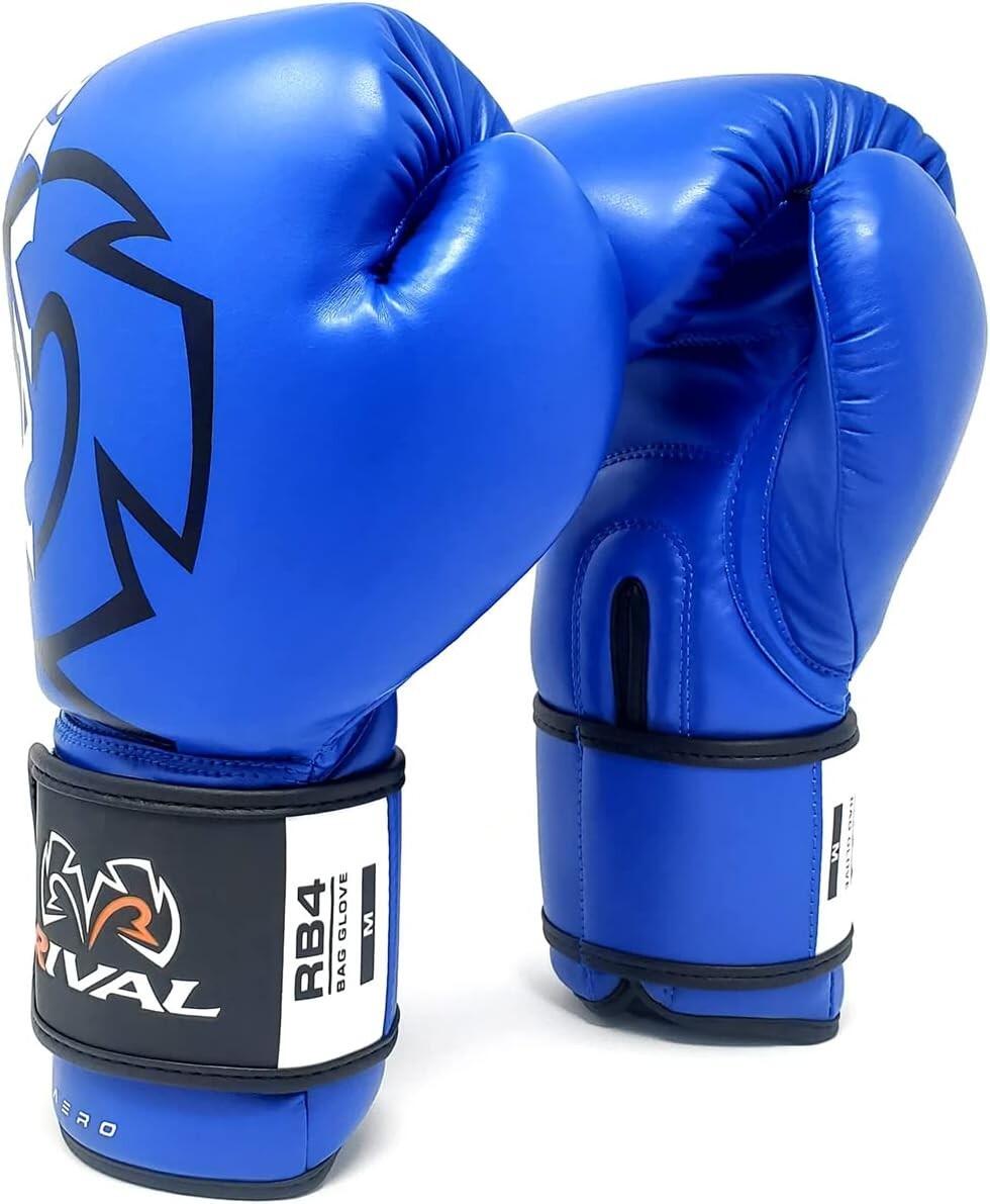 Rękawice bokserskie Rival RB4 treningowe Niebieskie M 2/4