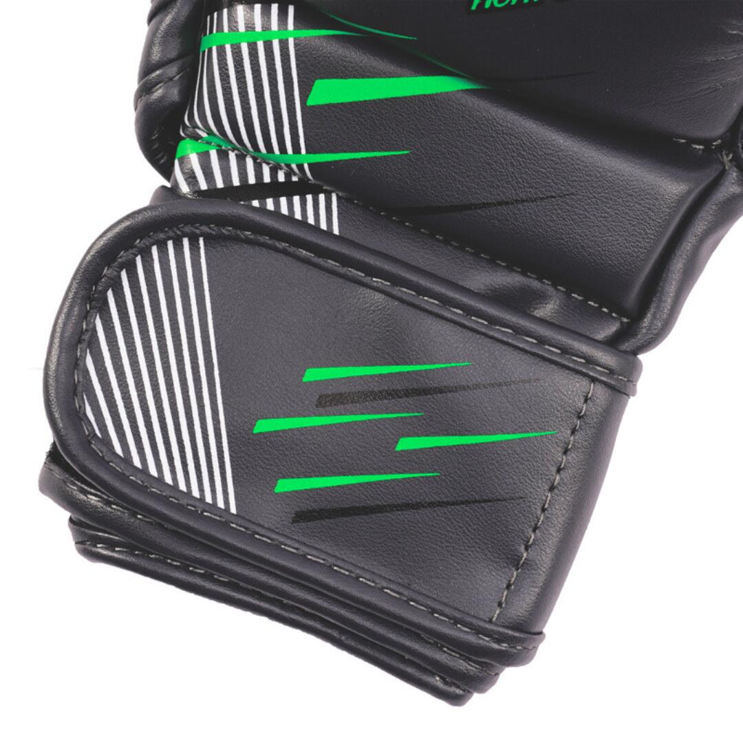 Rękawice do MMA dla Dzieci StormCloud 7oz StarFall Grafit-Limonka Junior L 7/7