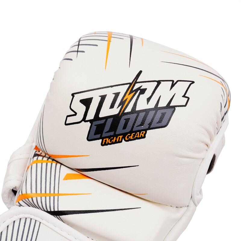 Rękawice do MMA StormCloud StarFall Sparingowe Biało-Żółte 7oz XL 5/7