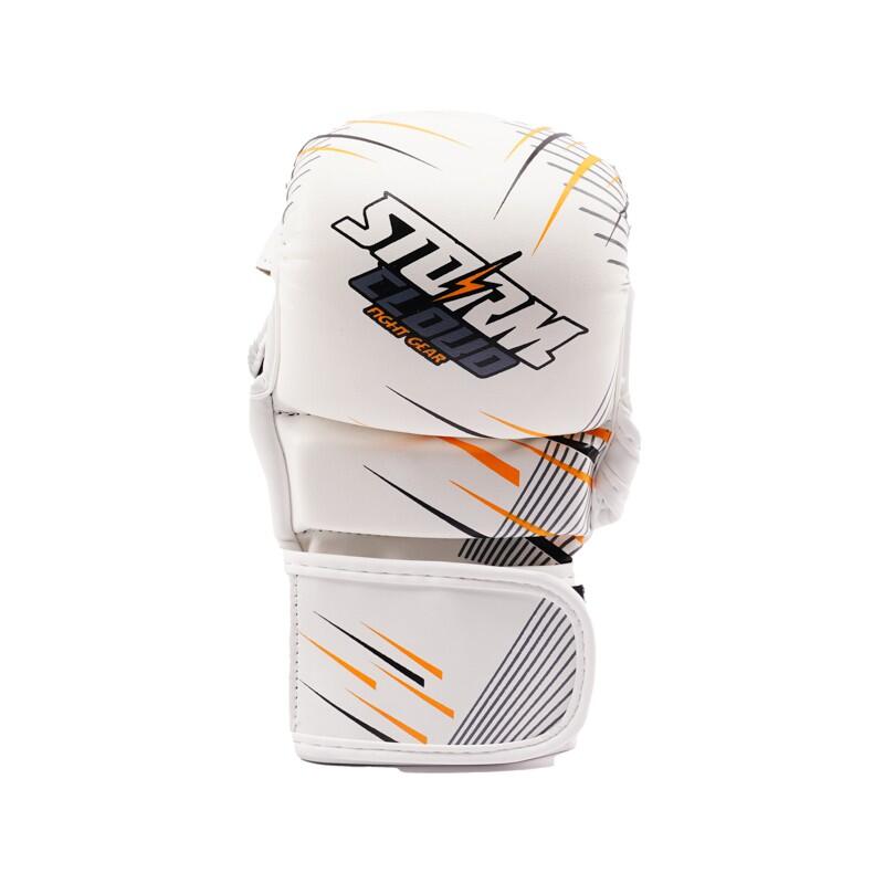 Rękawice do MMA StormCloud StarFall Sparingowe Biało-Żółte 7oz XL 4/7