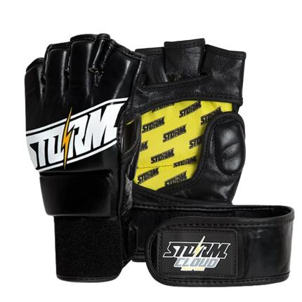 Rękawice MMA StormCloud Tempest Czarne/Żółte 4oz XL