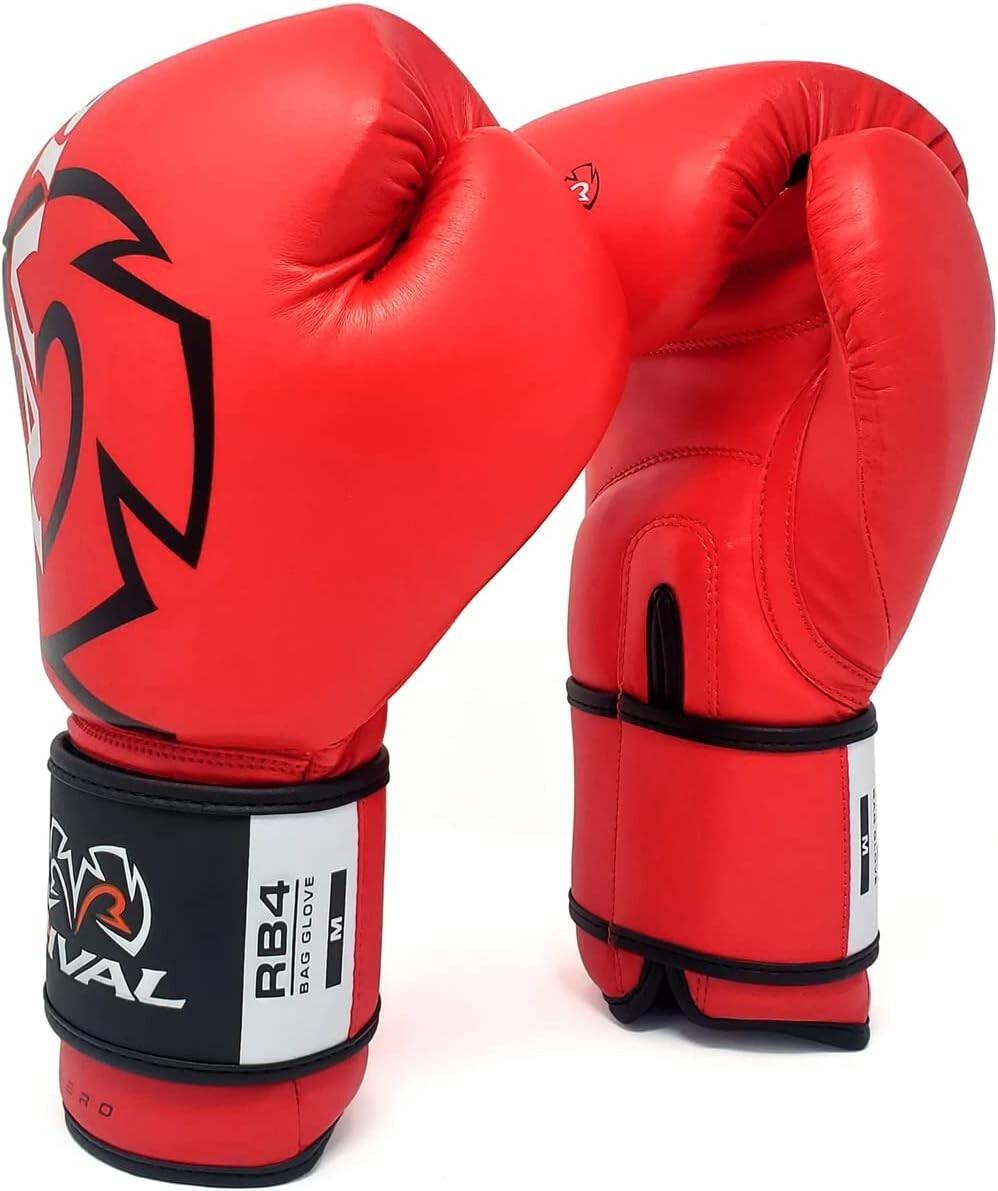Rękawice bokserskie Rival RB4 treningowe Czerwone M 2/4