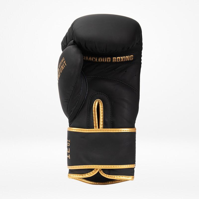 Rękawice Bokserskie ze skóry naturalnej Boxing StormCloud Pro Czarne/Złote 4/7