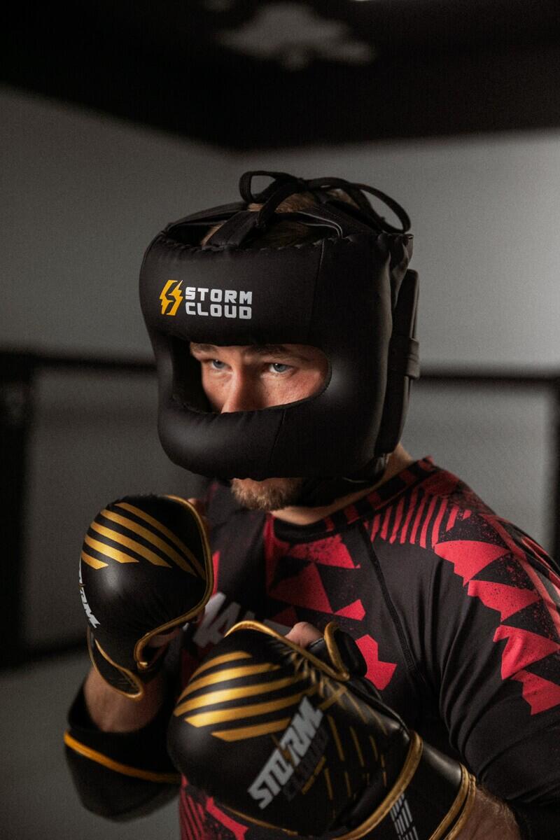 Rękawice do MMA StormCloud Lynx Sparingowe Czarno-Złote 7oz XL 2/7