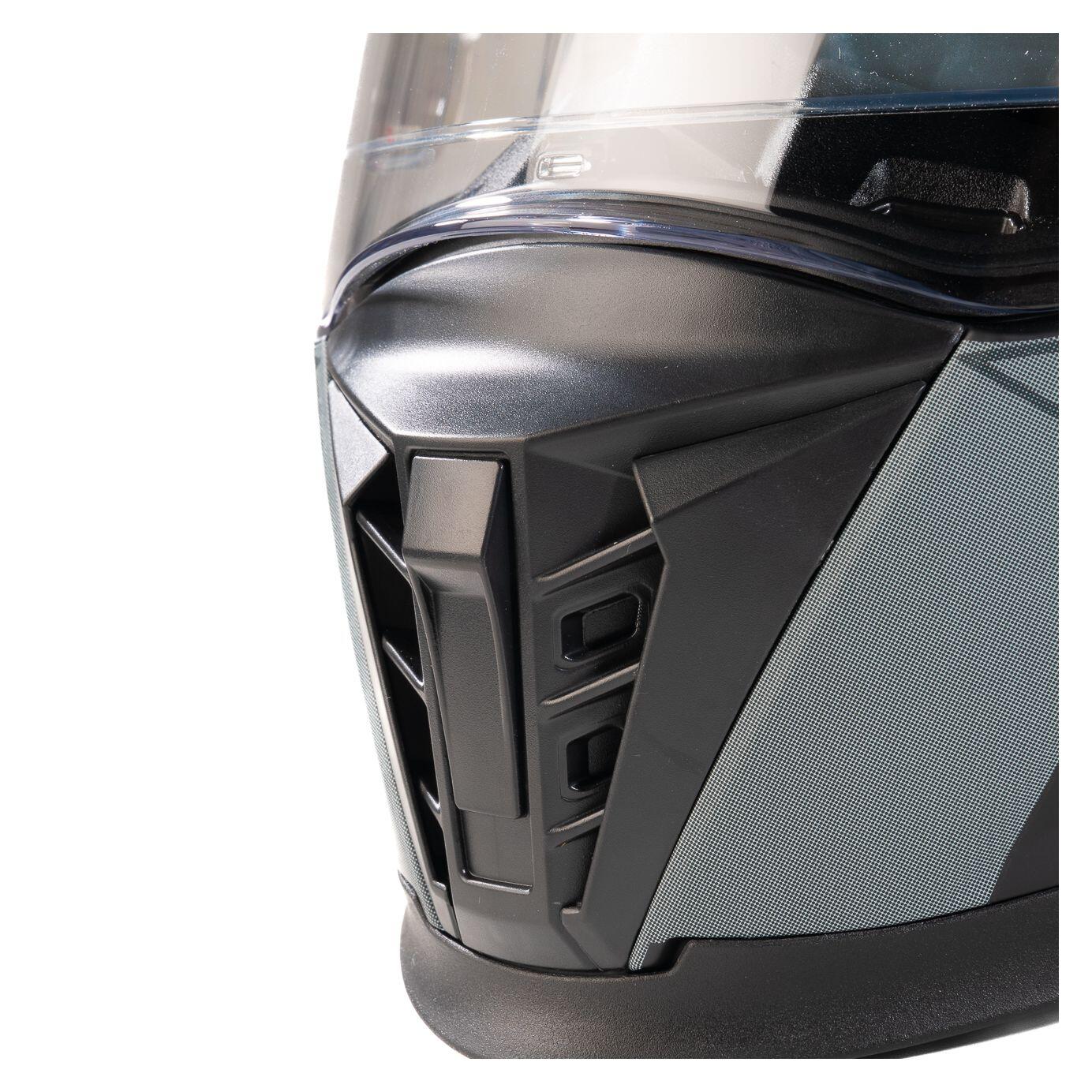 MOTOBLOUZ Casque Intégral EROS NEOXYS Black Blue Grey | ECE 22.06 6/7