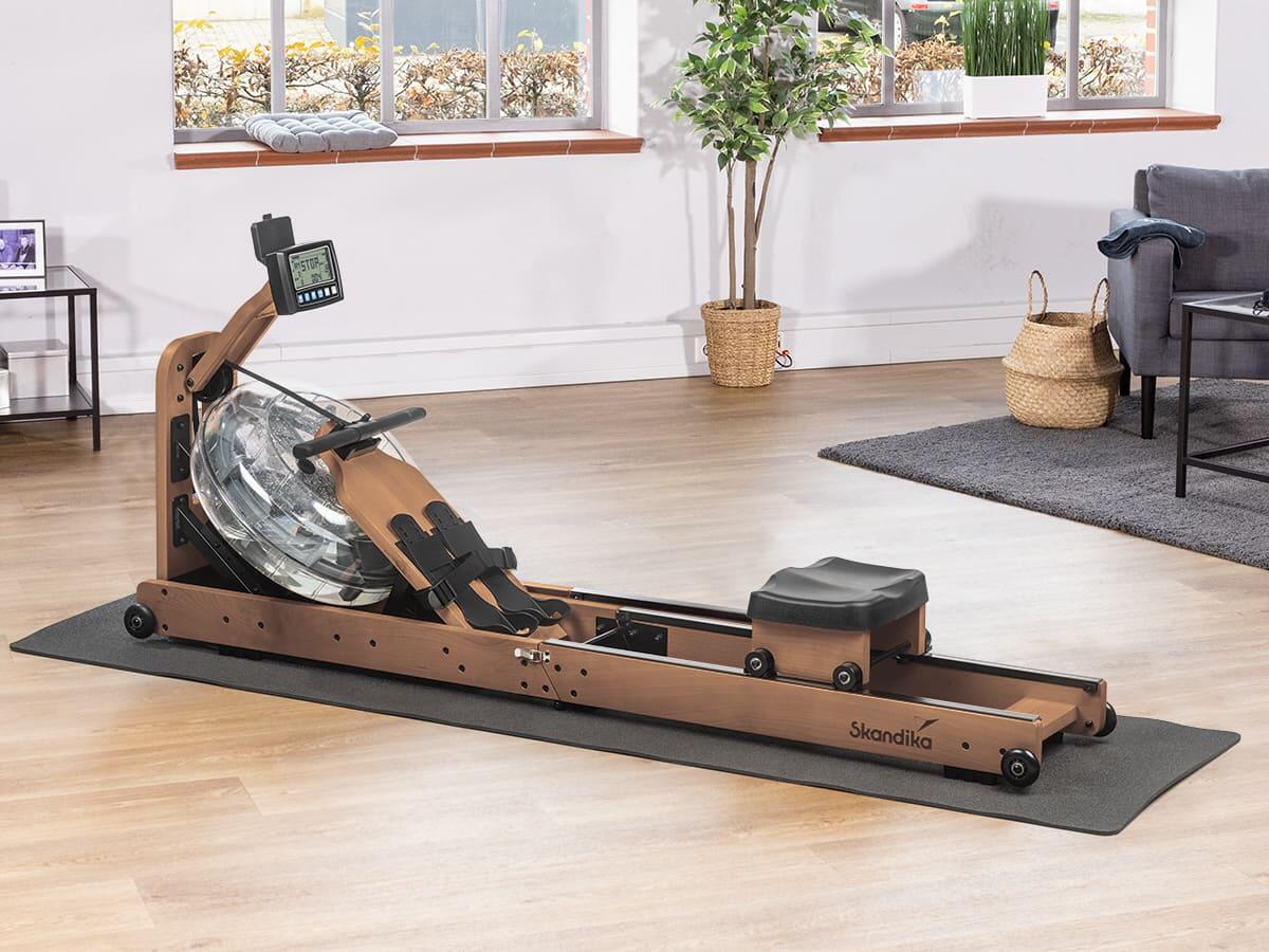 Wioślarz wodny stacjonarny Nytta z wyświetlaczem LCD, drewno bukowe, do 150 kg