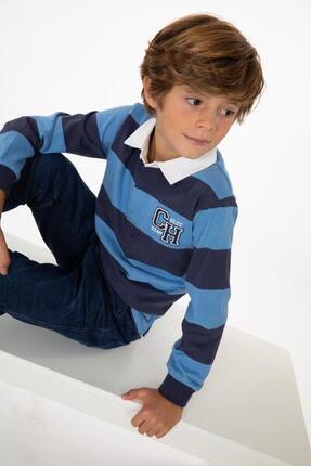 Polo manga larga de niño azul CHG