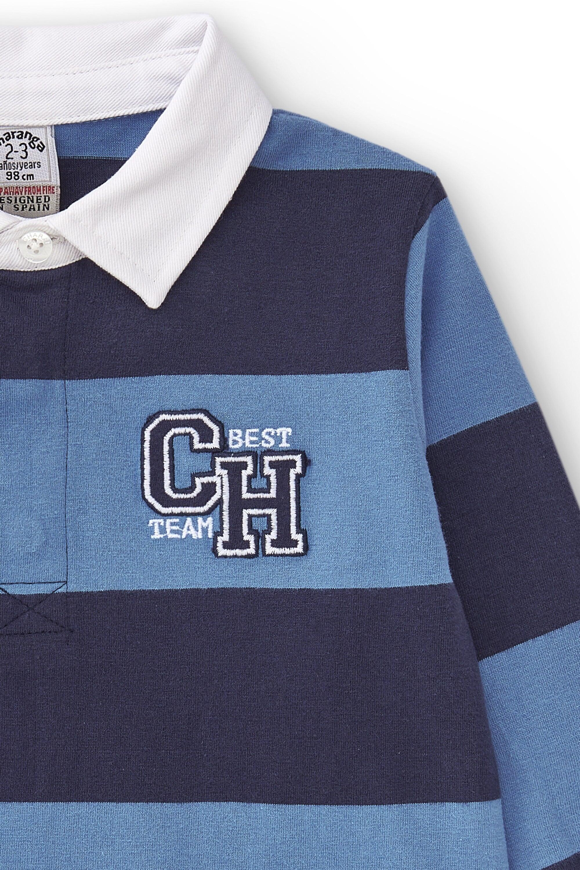Polo manga larga de niño azul CHG 4/4
