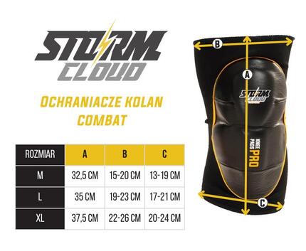 Ochraniacze Na Kolana StormCloud Combat Żółte S