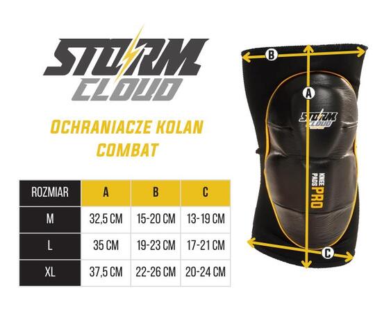 Ochraniacze Na Kolana StormCloud Combat Żółte S