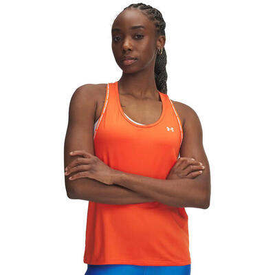 Tanktop ua tech™ knockout voor dames under armour oranje
