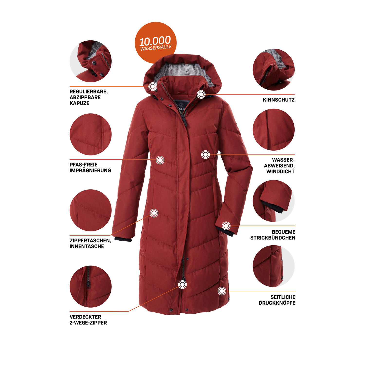 Damen Steppmantel GW 61 WMN QLTD CT 7/7