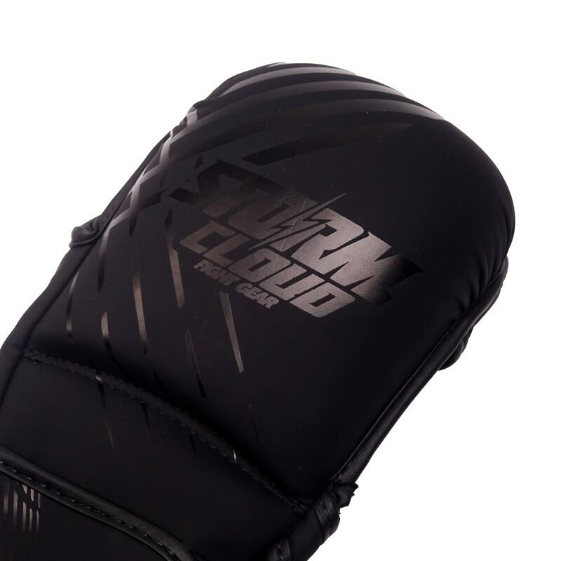 Rękawice do MMA StormCloud Lynx Sparingowe Czarno-Czarne 7oz XL 5/7