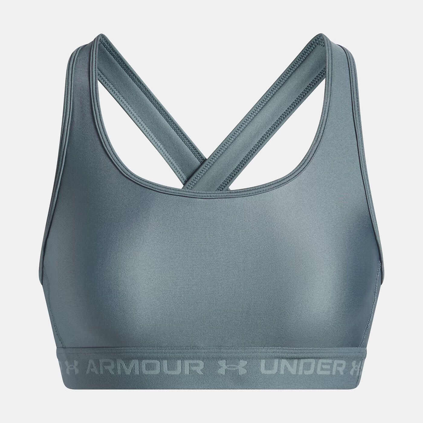 Top desportivo Under Armour® com costas cruzadas e suporte médio Jasper azul 3/7
