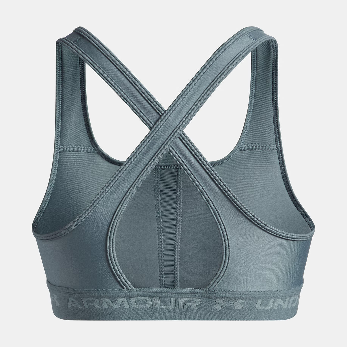 Top desportivo Under Armour® com costas cruzadas e suporte médio Jasper azul 4/7