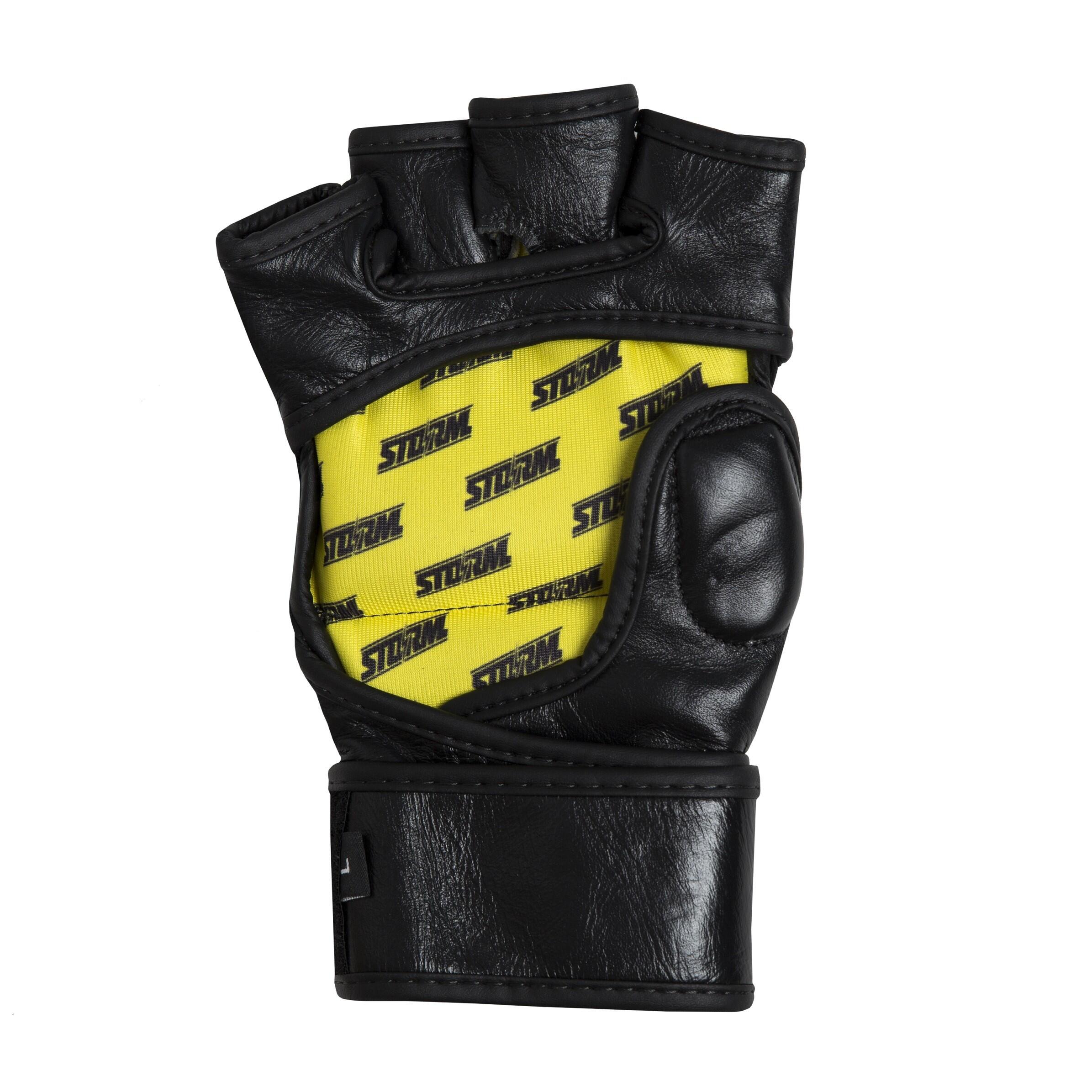 Rękawice MMA StormCloud Tempest Czarne/Żółte 4oz XXL 4/5