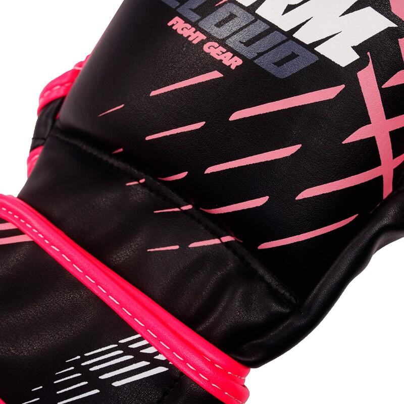 Rękawice do MMA StormCloud Lynx Sparingowe Czarno-Różowe 7oz M/L 5/7