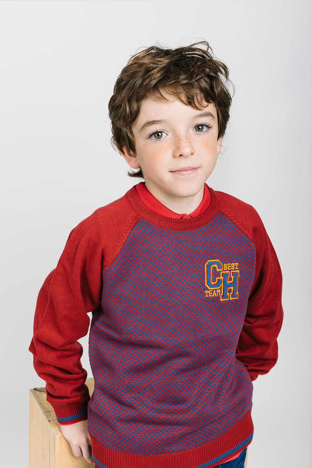 Jersey manga larga de niño multicolor 4/4