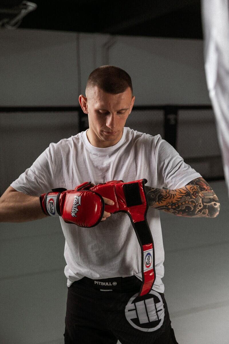 Rękawice do MMA Fairtex FGV15 Czerwone XL 7/7