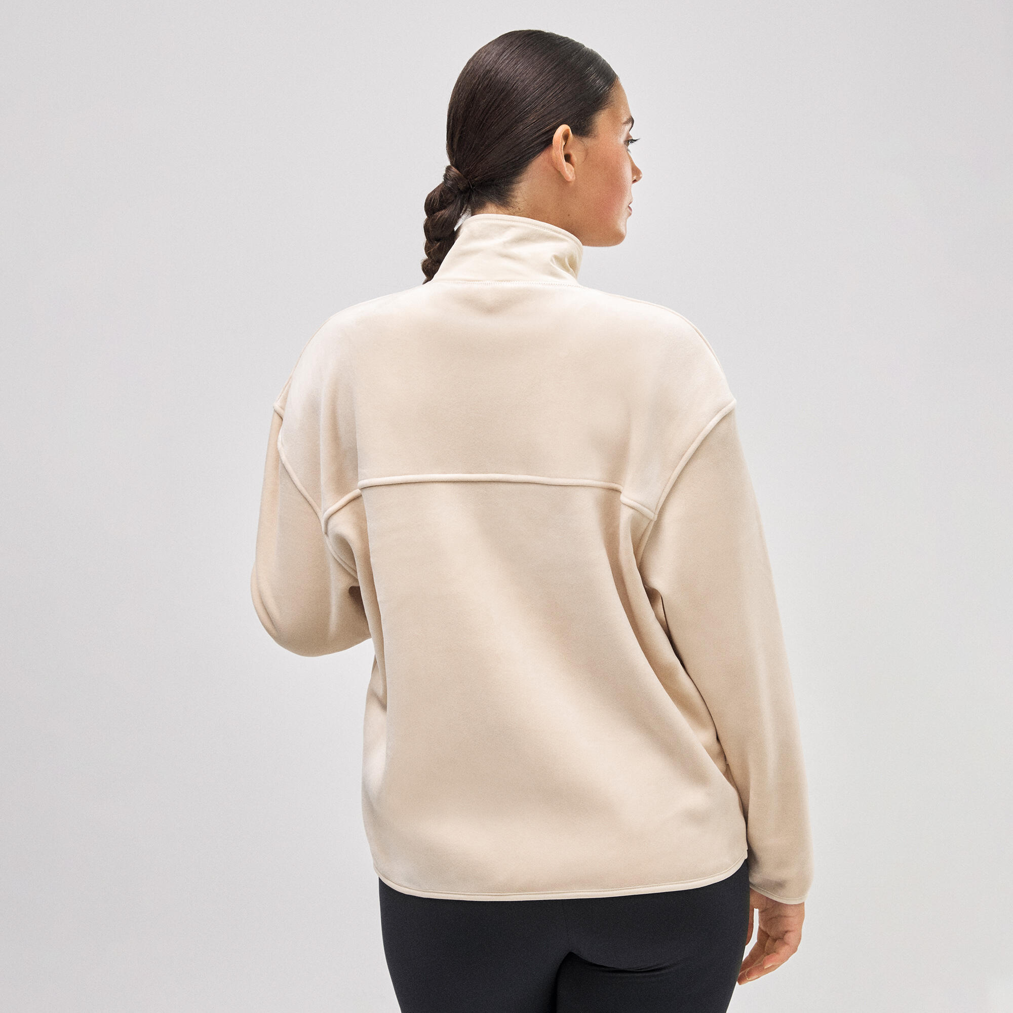 ULTRA TÉRMICO Sudadera deportiva afelpada polar beige YSABEL MORA - Main Image