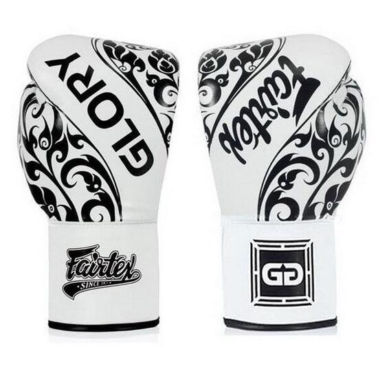 Rękawice Bokserskie ze skóry naturalnej Fairtex BGLG2 Białe 10oz