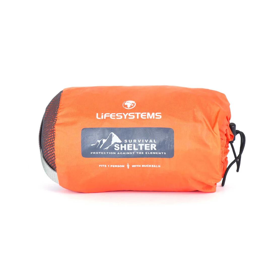 Lifesystems Survival Shelter 1 Person - Orange 2/6