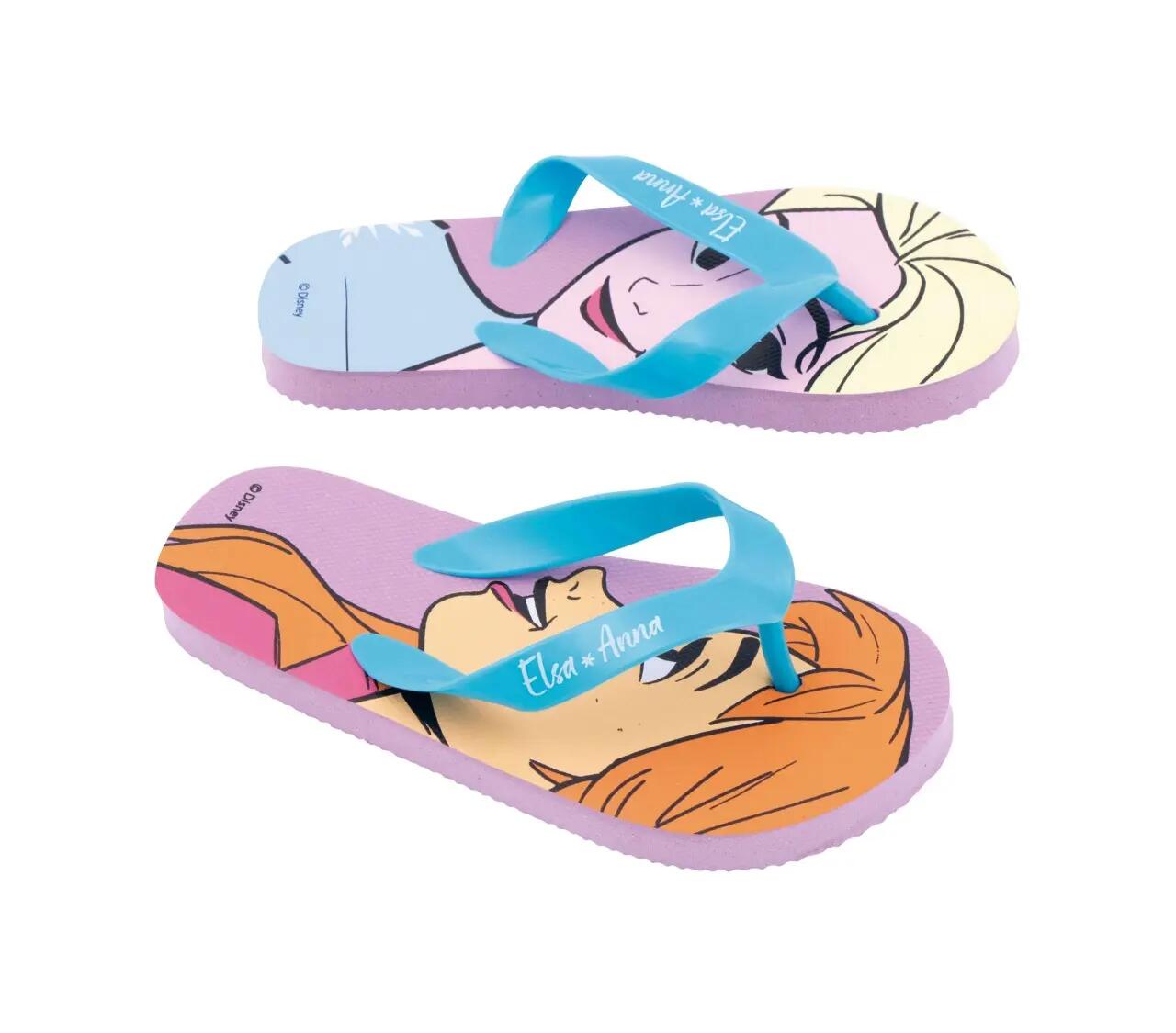 Papuci Flip-flops, pentru copii, model Frozen, culoarea albastru, Arditex, 30 Eu 3/3