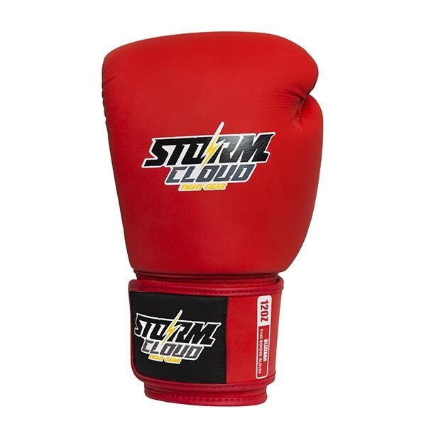 Rękawice Muay Thai StormCloud Blizzard Classic Czerwone 10oz 4/7