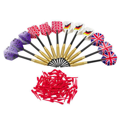 Steeldart-Set inkl. 100 Longlife-Spitzen Darts / Softdarts Unisex