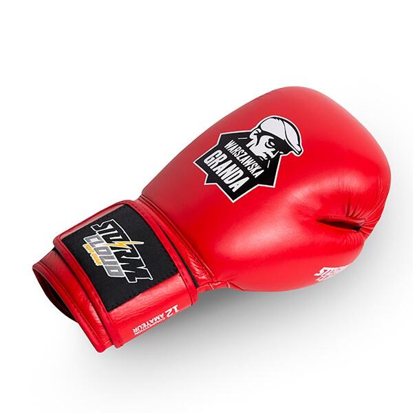 Rękawice Bokserskie StormCloud Turniejowe Competitor Granda Czerwone 12oz 5/7