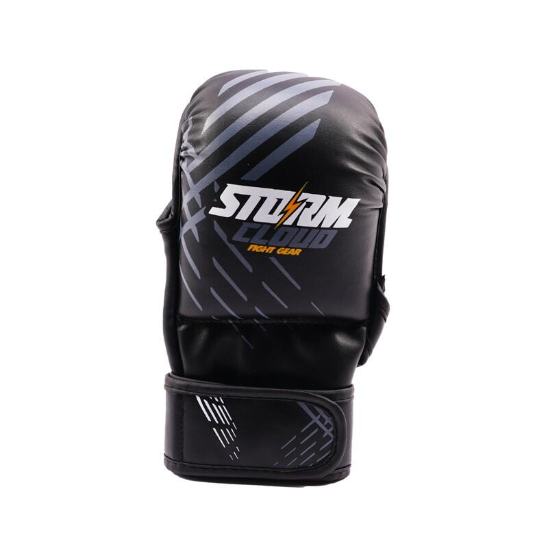 Rękawice do MMA StormCloud Lynx Sparingowe Czarno-Szare 7oz XL 3/7
