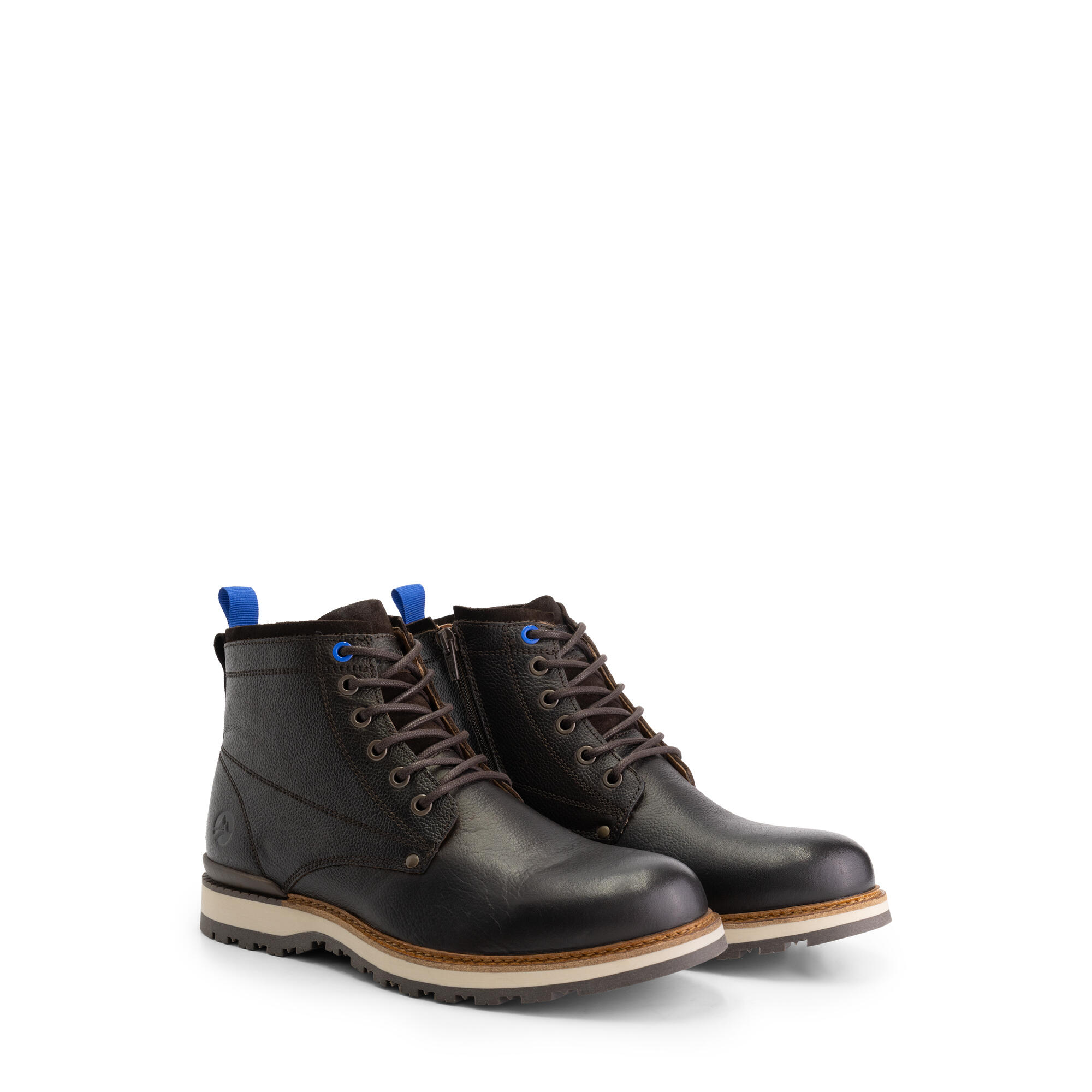 Travelin' - Malling Homme - Bottines À Lacets - Cuir - Marron - Bottes - Marron - Decathlon