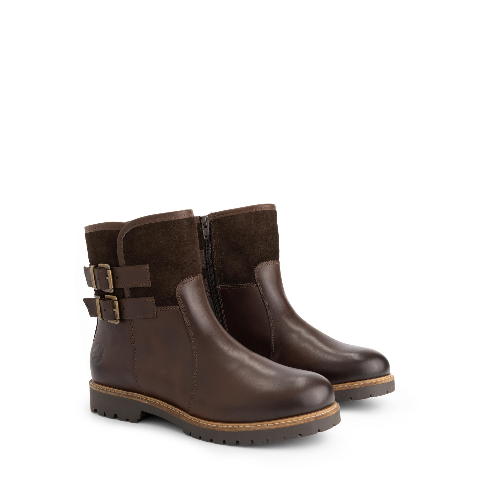 Travelin' - Elva Femmes - Bottines - Doublure En Laine - Marron Foncé - Bottes - Marron - Decathlon