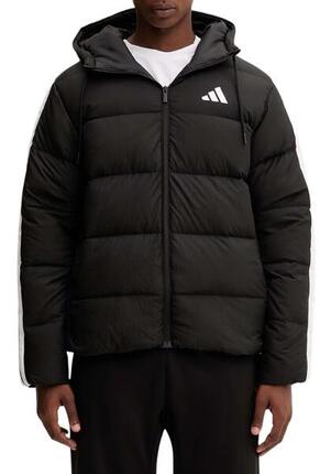 Kurtka męska ADIDAS Essentials Climawarm 3 Stripes Puffer Down Hooded
