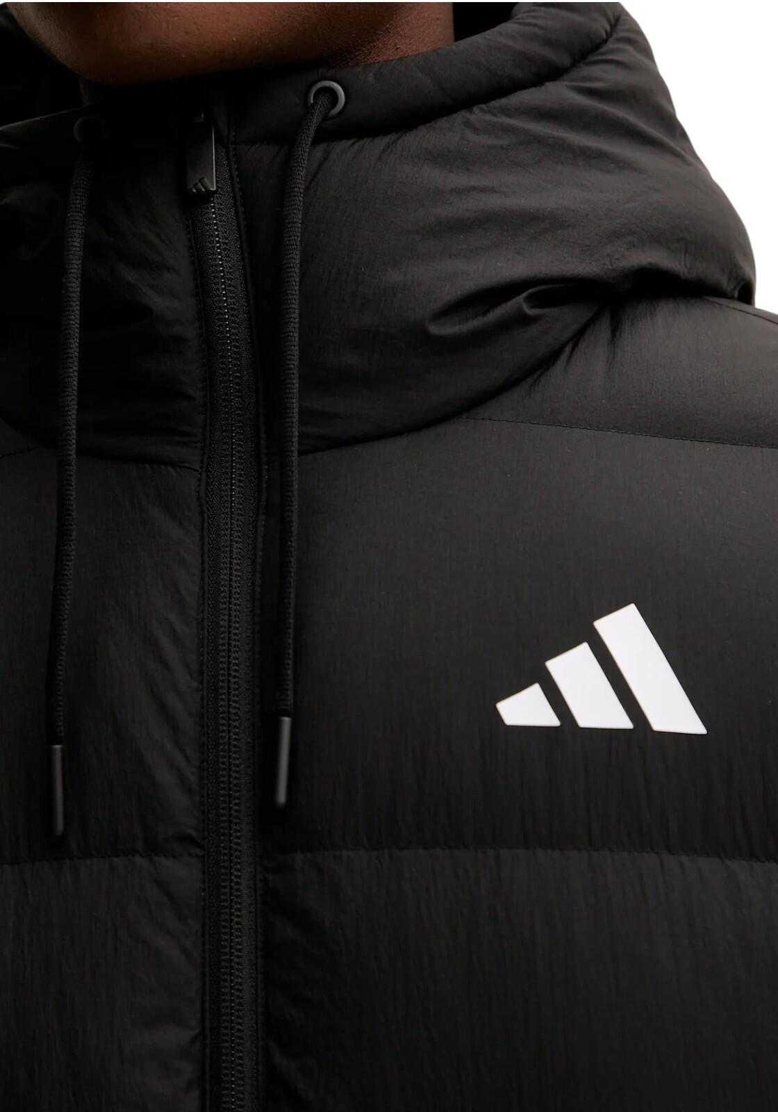 Kurtka męska ADIDAS Essentials Climawarm 3 Stripes Puffer Down Hooded 4/6