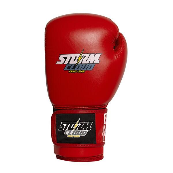 Rękawice Bokserskie StormCloud Sparingowe Cyclone Classic Czerwone 18oz 3/7