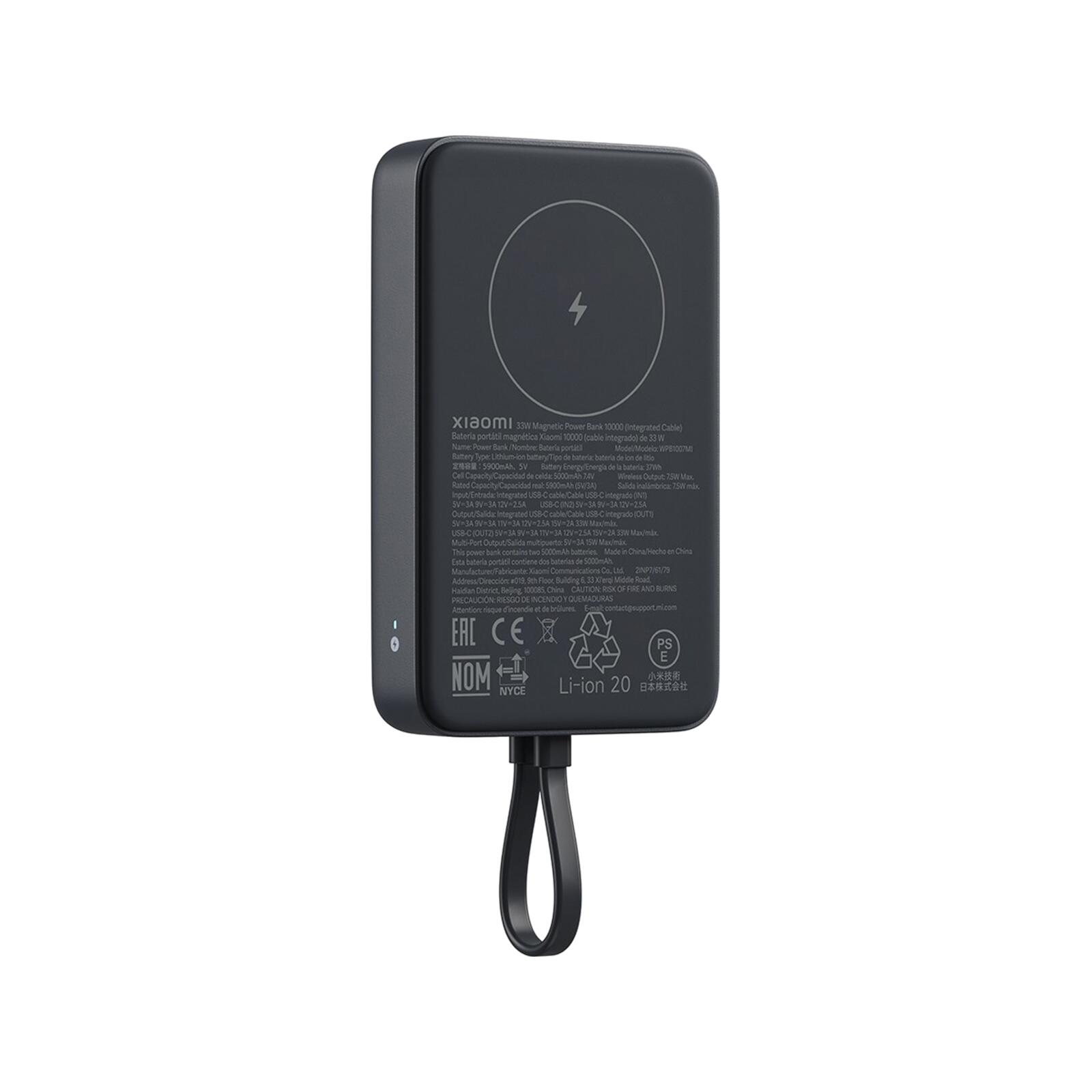Xiaomi 33W Magnetic Power Bank 10000mAhgrau 3/4